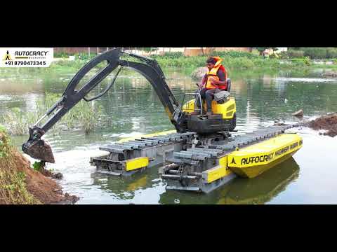 Amphibious Excavator — Amphibious Efficiency for Waterbody Cleaning - Rudra Amphimax