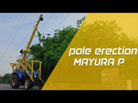 Heavy-Duty Pole Erection Solution – Mayura P| Feature Video | Autocracy Machinery