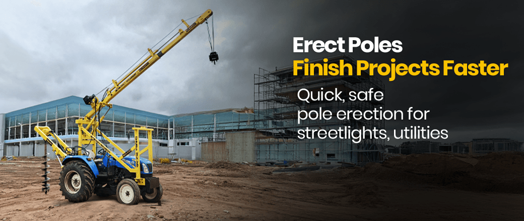 pole erection machine