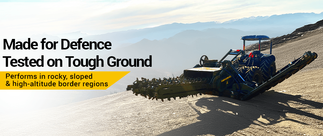Autocracy defence trenching machines for tactical utilities, communication lines, and border infrastructureDefence Trenching Machines for Border & Tactical Utilities