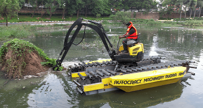 Amphibious Excavator, Floating Excavator, Excavator for flood