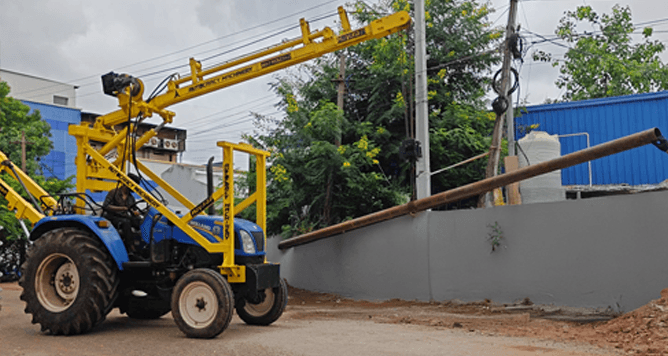 pole erection machine