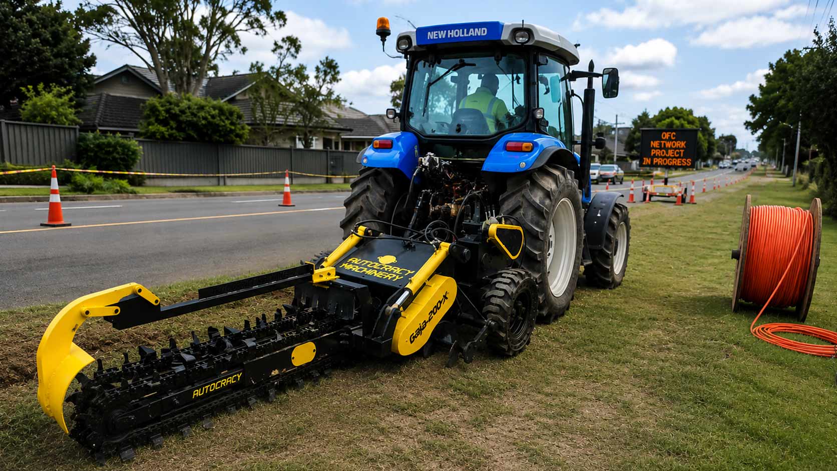 Gaja 200XT Trencher Machine for OFC